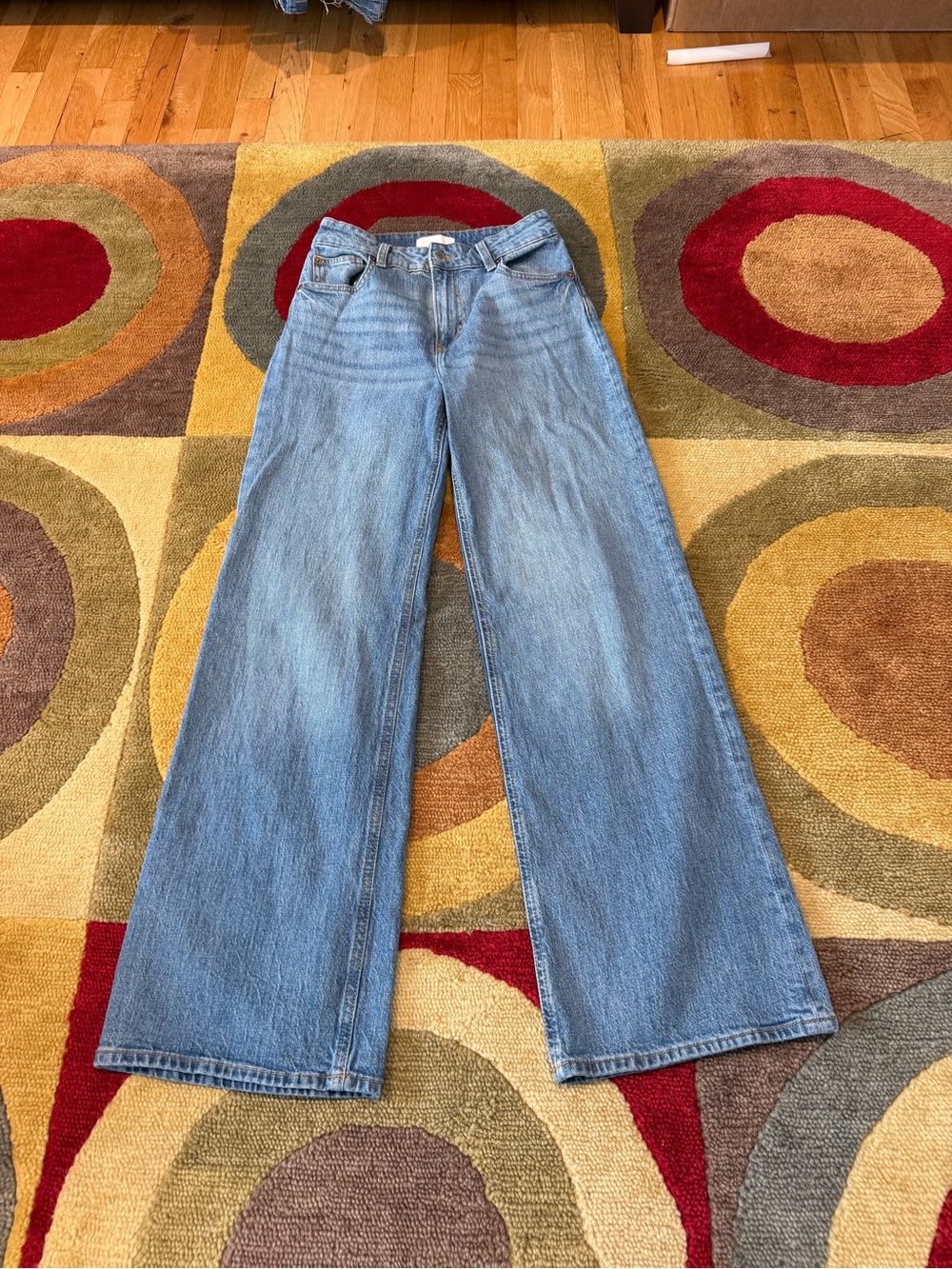 H&M High Rise Wide Leg Jeans Denim Women’s Size US 6